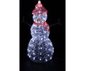 35.4" Acrylic Snowman 80 LED Twinkle Effect, Outdoor