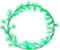 WREATH 30" WHITE CLUSTER LIGHT