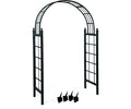 Arch Lattice With Grnd Stakes Black