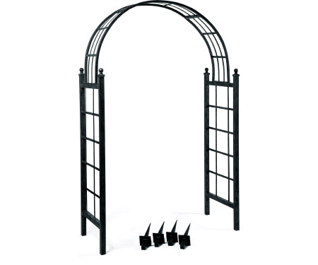 Arch Lattice With Grnd Stakes Black