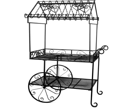 Flower Cart Large Black