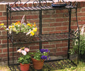 Plant Stand 3 Tier Bk