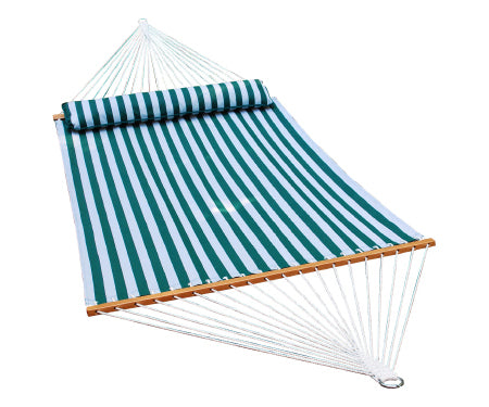 Hammock 13 Ft Green & White Stripe