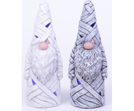 20"H Mummy Gnome Pair LED Lights, Battery Operated