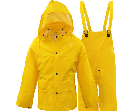 RAINSUIT XXL YLW 35MIL PVC