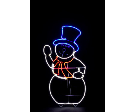 48" Neon Flex Snowman
