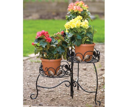 Plant Std Flding 3tier Scr/ivy
