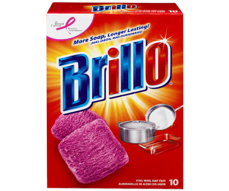 Brillo Steel Wool Pads 10Ct
