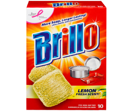 Brillo Steel Wool Lemon 10Ct