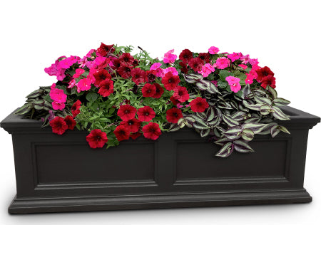 3' Fairfield Window Box Black Black