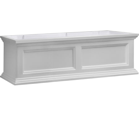 3' Fairfield Window Box White White