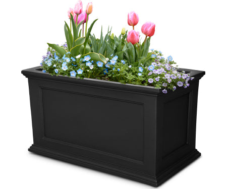 20x36 Fairfield Planter Black Black