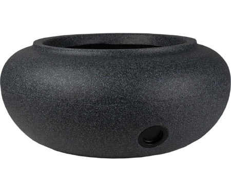 21" Hose Pot Black Granite