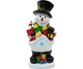 36" Snowman Presents/lantern Statue