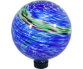 10" Illuminarie Globe Blue Swirl