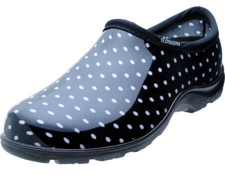 Garden Shoe Wmn Black Polka 8