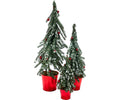 Trees 3 Pc Flocked Alpine