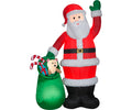 Airblown Luxe Santa w/Toy Bag