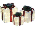 9/12/15" Ice Cube Fab Box Set 70 Lights W White LEDs Adaptor