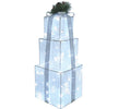 30.5" Foldable White Gift Box 70 Lights C White LEDs Adaptor