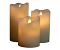 3" Cream LED Candle 3 Pack