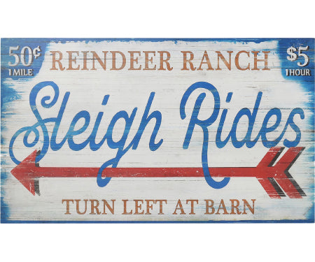 Sleigh Rides Plaque