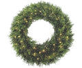 Wreath 24" Cedar 70 LED Warm White Lights Battery Operation