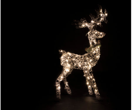 47" Rattan Standing Buck 70 LED Lights