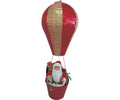 43.3"H Santa Hot Air Balloon Gold/Red