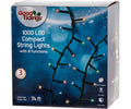 LED Compact 1000 Multi Twinkle 74' Function Greenwire