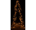 Led 3D Tree 3.2' Warm White Metal Figure With Flash