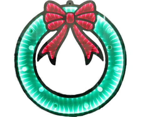 32" Wreath 226 Red/Green LED Tunnel Mirror Lights