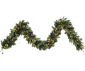 9'x12" Killington Garland 100 LED Warm White Lights Pc