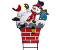 35.7" Snowman In Chimney Stake