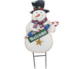 37.5" Snowman "Welcome" Stake