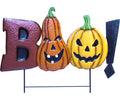 32" "Boo!" 3 Pumpkin Stake