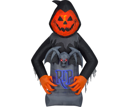 Lightshow Airblown Fire Ice Lights Pumpkin Head