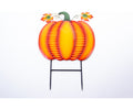 35" Pumpkin Metal Stake