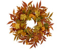 Wreath 24' Ruscus And Oak Leaves