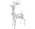 52" Morphing Buck 60 LED White Silver Woven Glitter