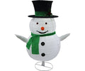 30" Collapsible Fabric Snowman 2l C7 LED WW Lights